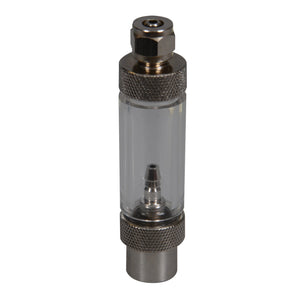 2-in-1 Metal Bubble Counter & Check Valve - Threaded